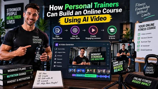 How Personal Trainers Can Build an Online Course Using AI Video