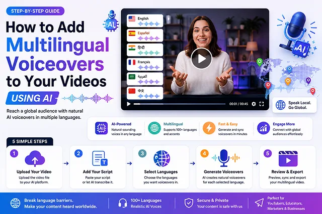 How to Add Multilingual Voiceovers to Your Videos Using AI