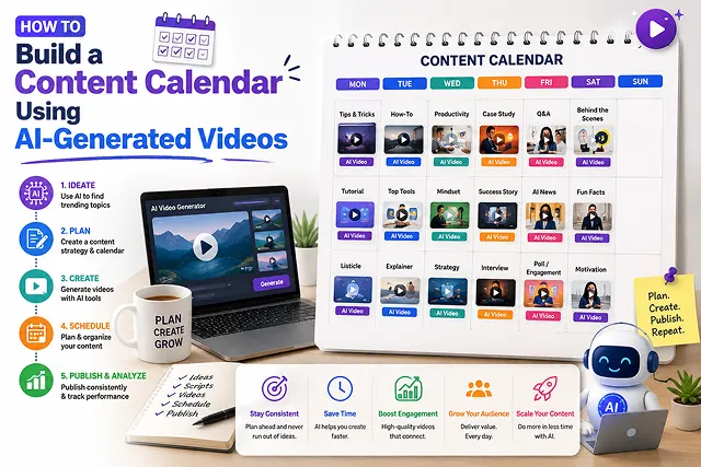 How to Build a Content Calendar Using AI-Generated Videos