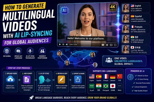 How to Generate Multilingual Videos with AI Lip-Syncing for Global Audiences