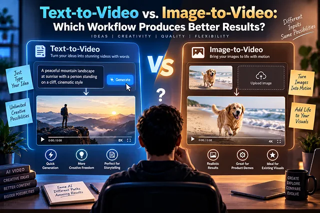 Text-to-Video vs. Image-to-Video: Which Workflow Produces Better Results?